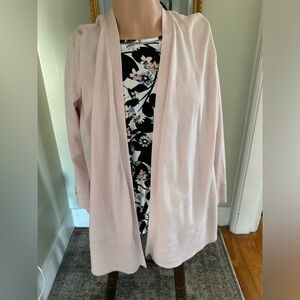 Charter Club pretty in Pink open cardigan